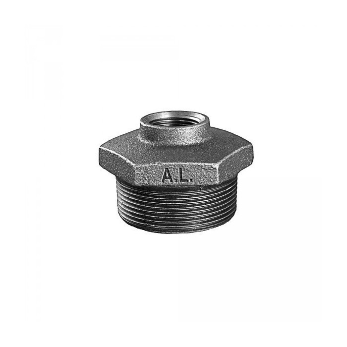 Reduktor GRODITZER FITTINGS (A.L.) 2 1/2"" x 1"", musta