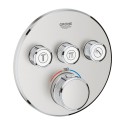Built-in thermostatic shower mixer GROHE Grohtherm SmartControl 3 outlets, supersteel, 29121DC0