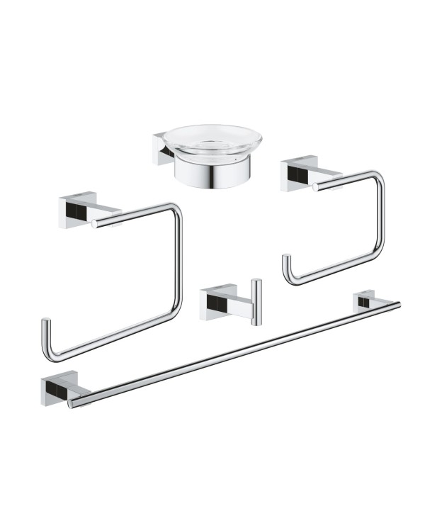 GROHE Essentials Cube 5 in 1 Accessory Set, 40758001