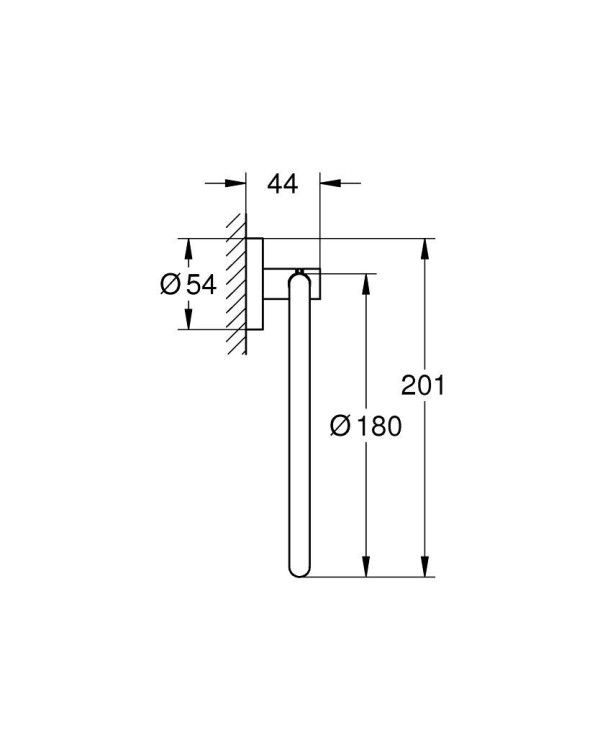 WC-paberihoidja GROHE Essentials, 40365001