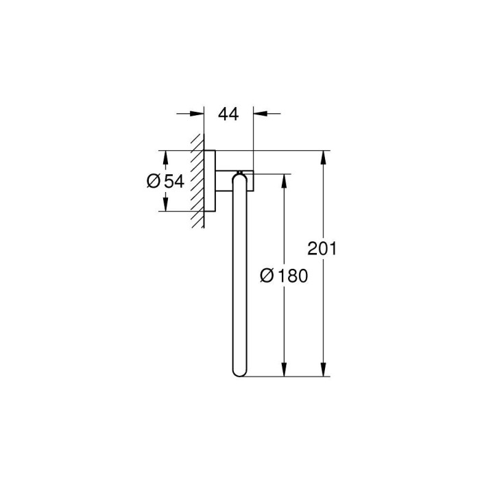WC-paberihoidja GROHE Essentials, 40365001