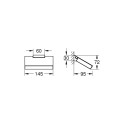 GROHE Selection Cube Toilet Paper Holder, 40781000