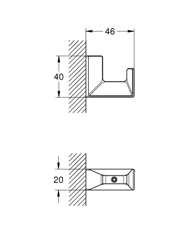 Rätiku konks GROHE Selection Cube, 40782000
