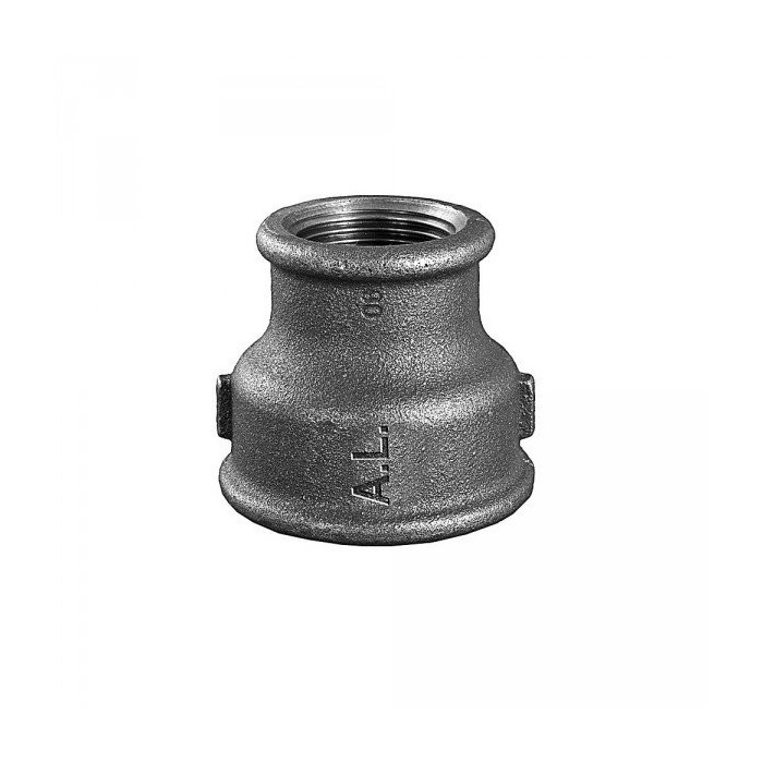 Mova redukueritud ketine GRODITZER FITTINGS (A.L.) 2 1/2"" x 2"" v/v, must