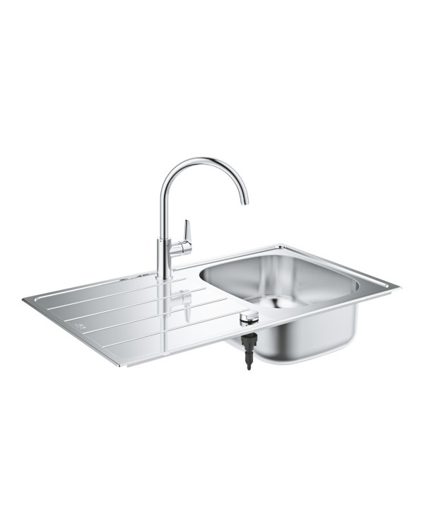 Нержавеющая стальная раковина с кухонным смесителем Bau GROHE K200, 31562SD1