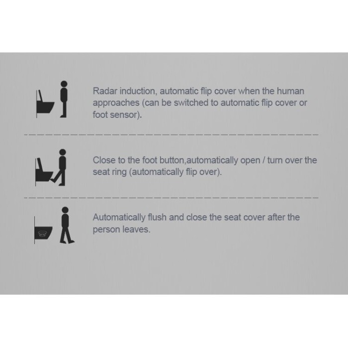 Hanging toilet with bidet function TECE (10 in 1) SET2 Rimless with soft-closing lid and concealed frame with button