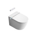 Подвесной унитаз с функцией биде TECE (10 в 1) SET2 безободковый с крышкой с мягким закрыванием и инсталляцией с кнопкой