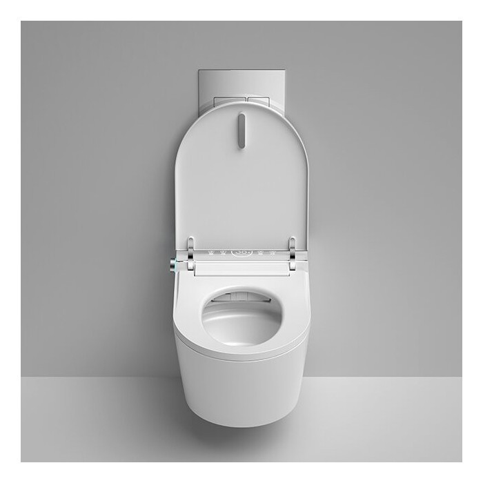 Rippuv WC koos bidetifunktsiooniga TECE (10 in 1) SET2 Rimless pehme sulgemise kaane ja seina sisse paigaldatava raami ning nupu