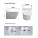 Hanging toilet with bidet function TECE (10 in 1) SET2 Rimless with soft-closing lid and concealed frame with button
