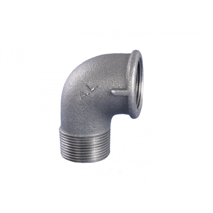 Küünarnukk GRODITZER FITTINGS (A.L.) 3/4"" v/sis. - 90°, tsinkitud