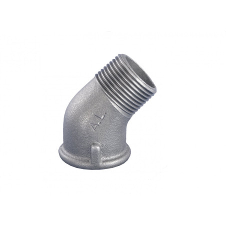 Küünarnukk GRODITZER FITTINGS (A.L.) 3/4"" v/sis. - 45°, tsinkitud