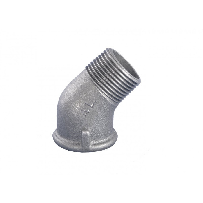 Уголок GRODITZER FITTINGS (A.L.) 1 1/2"" в/наруж. - 45°, оцинкованный
