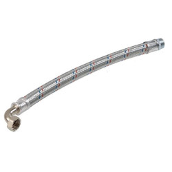 Anti-vibration hose with elbow LUXOR 1"" middle / outer L100 cm