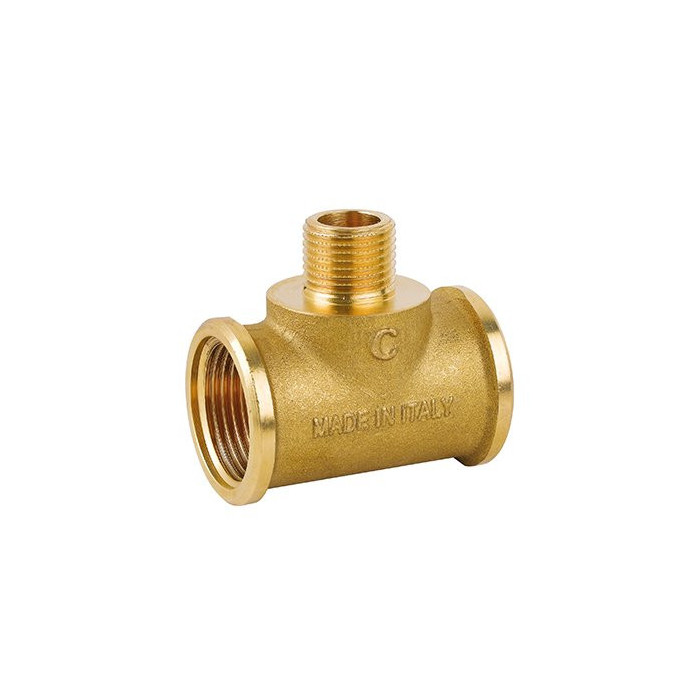 Тройник редуцированный латунный CAVALETTO 1"" x 3/4"" x 1""
