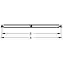 Ventilation pipe holder with noise reduction insert MEFA 100 mm (M8 thread)