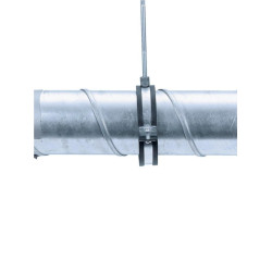 Ventilation pipe holder with noise reduction insert MEFA 250 mm (thread M8)