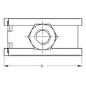 Kandiklis mürasummutiga MEFA 15 mm (M8)