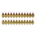 DANFOSS adjustable underfloor heating manifold 12 circuits with flow meters