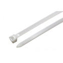 Plastic zip ties 2.5 x 200 mm, white (100 pcs)