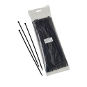 Kummist tõmblukud 2.5 x 200 mm, mustad (100 tk.)