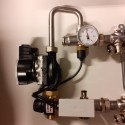 MEPA floor adjustable underfloor heating manifold 3 circuits with flow meters included with mixing unit