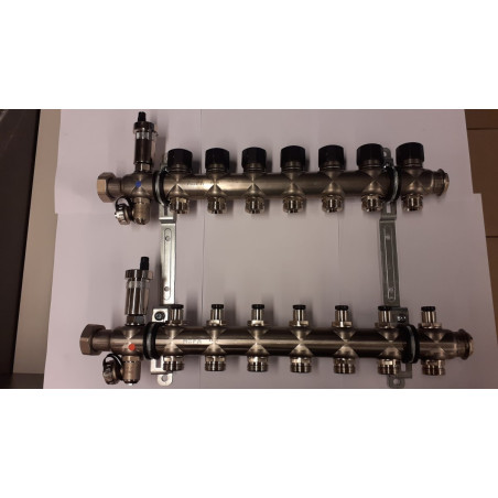 Adjustable floor heating manifold MEPA 4 circuits without flow meters