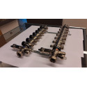 Регулируемые коллекторы для теплого пола MEPA на 9 контуров без расходомеров
