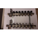 Adjustable floor heating manifold MEPA 13 loops without flow meters