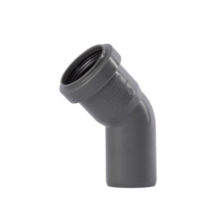 Siseveetorustiku põlv OSTENDORF TH-süsteem DN 40 x 45°, hall