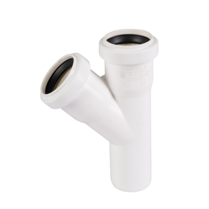 OSTENDORF HT-system DN 40 x 45° internal sewage tee, white