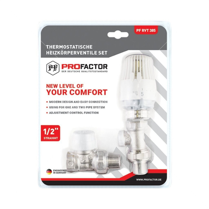 PROFACTOR radiator connection kits (3 in 1) - 1/2""