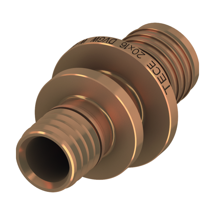 Reducing bronze fitting TECEflex 20 x 16
