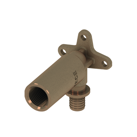 Extended bronze elbow TECEflex, 16 x 1/2"" middle, 708614