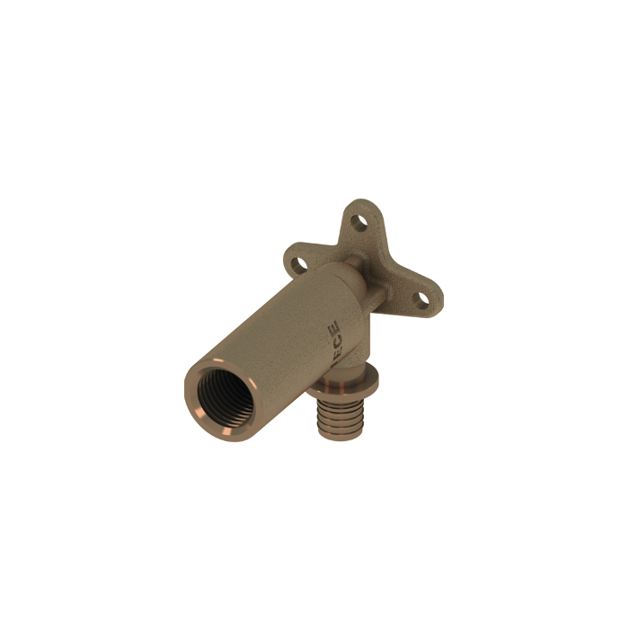 Extended bronze elbow TECEflex, 16 x 1/2"" middle, 708614