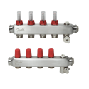 DANFOSS adjustable underfloor heating manifold 4 circuits with flow meters