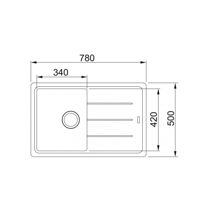 FRANKE BASIS BFG 611-78 stone (granite) sink, beige