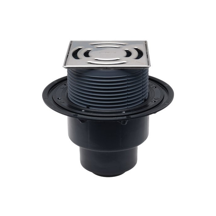 Vertical trap with higher flow capacity HL 3100 Pr with "dry" siphon primer