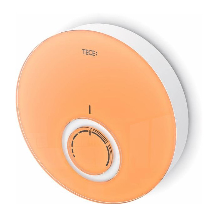 Glazed camera thermostat cover (orange glass, white body) TECE floors DT