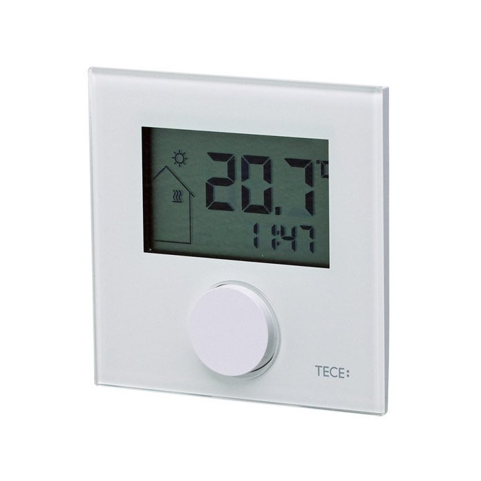 Elektroonilised ventiilide termostaadid LC paneeliga TECE põrandad RT-D Disain Standard