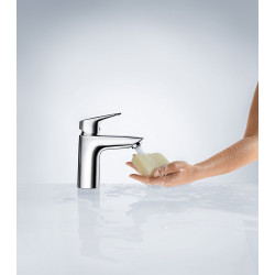 Смеситель для раковины с донным клапаном HANSGROHE Logis 100, хром, 71100000