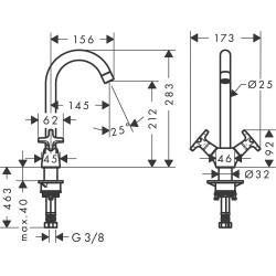 Kitchen (sink) faucet HANSGROHE Logis 71285000