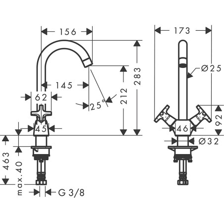 Кухонный смеситель HANSGROHE Logis 71285000
