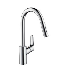 Кухонный смеситель с выдвижным изливом HANSGROHE Focus, 31815000