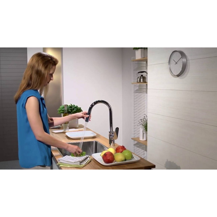 Kitchen (sink) faucet with pull-out spout HANSGROHE Focus, 31815000