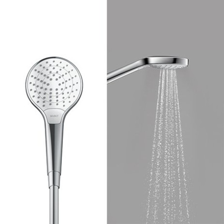 Dušipea HANSGROHE Croma Select S 3jet, Vario Ecosmart, kroom/valge, 26803400