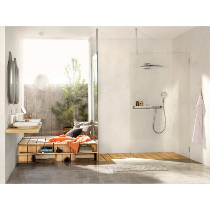 Dušipea HANSGROHE Raindance Select S 120 Ecosmart, kroom/valge, 26531400