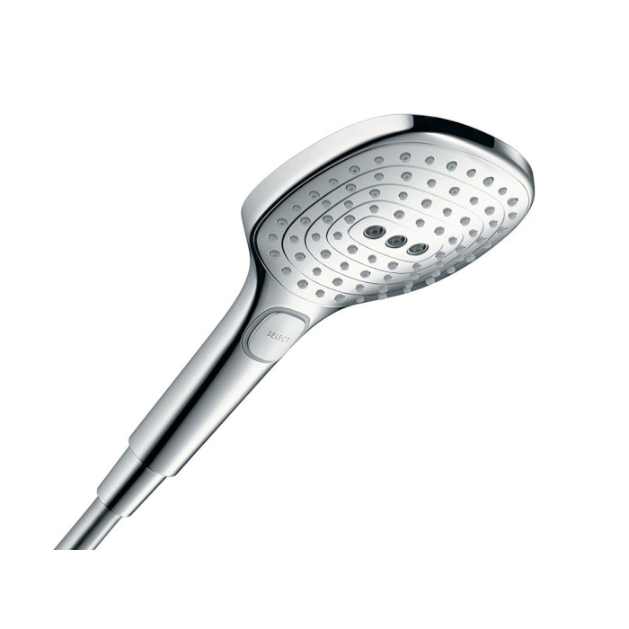 Shower head HANSGROHE Raindance Select E 120 3 jet Ecosmart, chrome feathers, 26520000