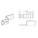 TECEflex mounting plate for instrument elbows, single