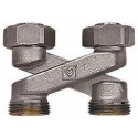 Unregulated cross connection node HERZ for lower connection, 40 mm between centers