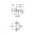 GROHE Eurosmart shower mixer, 33555002